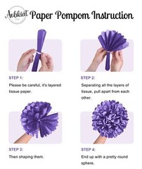 Weddings Decorations, 16 PCS Earth Tone Brown Tissue Paper Pom Poms for Fall …
