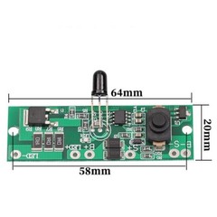 Solar Lamp Controller Board with Light Dependent Switch and Remote Timing