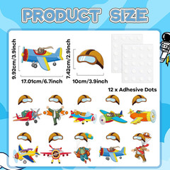 60Pcs Pilot Airplane Cutouts Aircraft Bulletin Board Decorations Adventure Trave