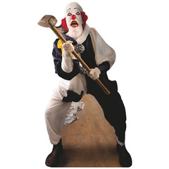 SP12565 Creepy Clown It Has A Hammer Cardboard Cutout Standee Standup