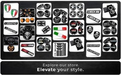 Personalised Custom 3D Domed Stickers Silicone Gel Resin Decals Emblem Name Logo