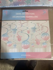 NEW Small Twinkle Twinkle Gender Reveal Balloon Cardboard Box & Sign -BUNDLE