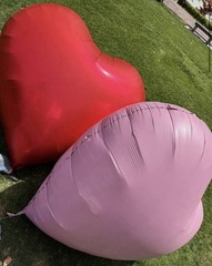 HUGE GIGANTIC 63″ Red Heart Shaped Balloon Valentine’s Day, Birthday, Love Gifts
