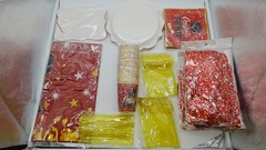Graduation Party Supplies Dinnerware Set Red Plates Napkins Cups Banner Decor