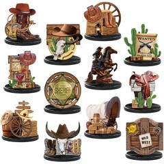 12 Pcs Western Centerpieces Wild West Party Decorations 3.94 Inches Christmas