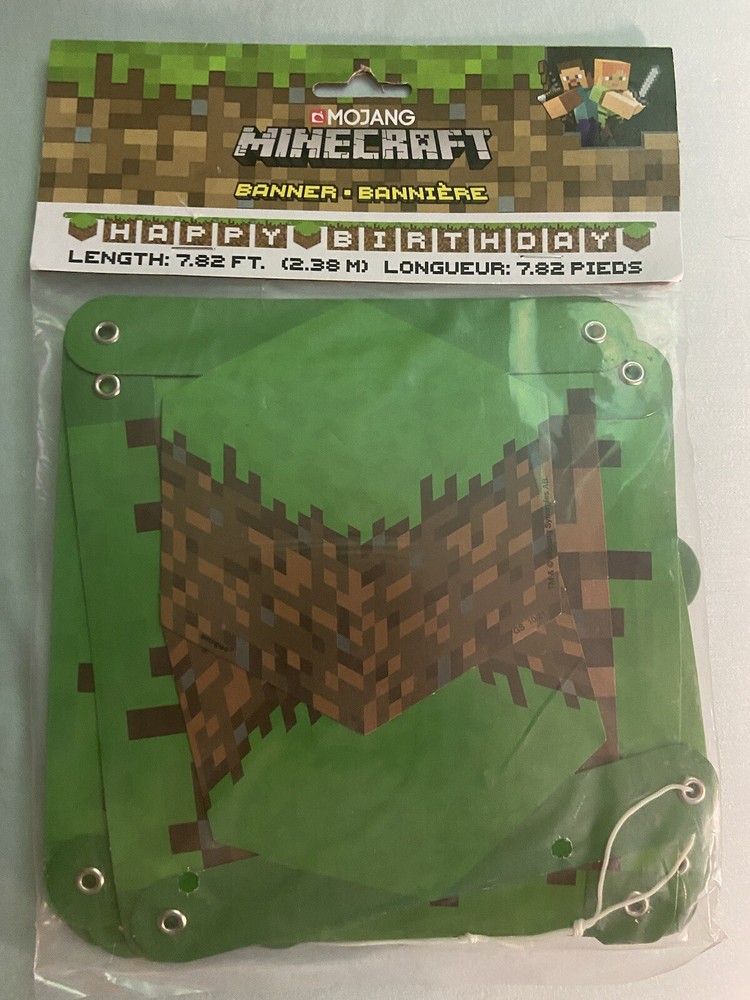 Minecraft “Happy Birthday” Banner. 7 Foot Long. Brand New