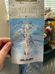 Radiant Cross Blue Religious Party Decoration Mini Cascade Centerpiece New!
