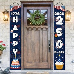250 Anniversary USA Decorations America Fourth of July Patriotic Decor Banner
