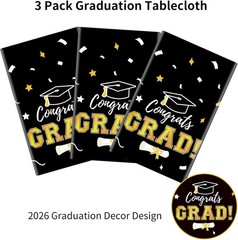Graduation Decorations 2026 Graduation Tablecloths Congrats Grad Table Cover for