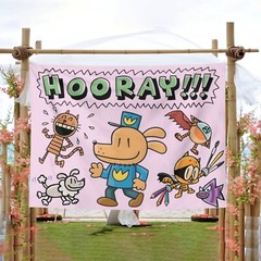 Dogman Birthday Party Banner Gift, Dog Man Party Supplies, Kids Birthday Gift