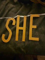 WEDDING AND ENGAGEMENT She Said Yes LETTER BANNER ~ Party Supplies Decorations