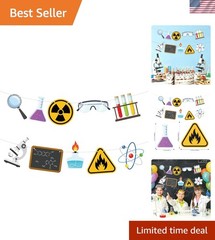 Science Party Decorations Banner – Perfect for Kids’ Birthday Celebrations!