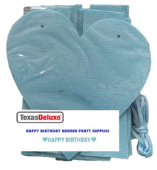 Happy Birthday Banner Party Decorations Felt Light Blue 7ft long 7.5″ Hight