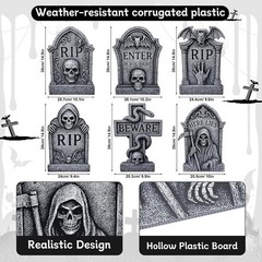 Happy Halloween Decorations Outdoor Indoor,Spooky Party Supplies bats Home Yard