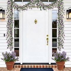 6ft Spring Summer Flower Garland, Artificial Floral Vine for Wall Backdrop