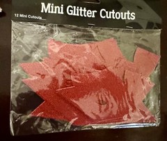 Graduation Red Gold Glitter Assorted Cutouts Random Qty -Paper Grad Decoration