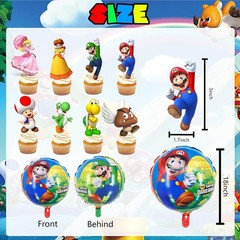Birthday Party Supplies Set Includes Balloons Plates Cups Decorations Banner