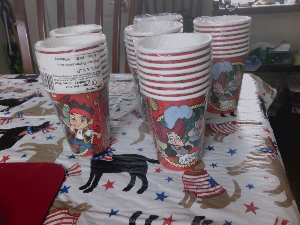 Jake and the Neverland Pirates 48 9oz Hot Cold Cups New