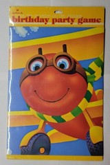 Vintage 1983 Hallmark Stick The Propeller On The Airplane Birthday Party Game
