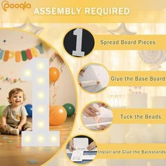 2.4FT Light Up Numbers for 50th Birthday Decor