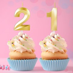 Luxury Smokeless 21st Birthday Candles – Ideal for Parties and Anniversaries