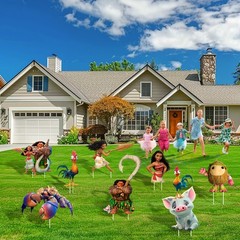 Disney Moana Yard Sign Set Moana Party Decorations Moana Birthday Party Supplies
