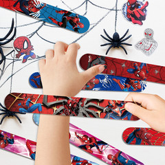 Spiderman Boys Party Favors Avengers Party Decoration Slap Bracelet Diy Stickers
