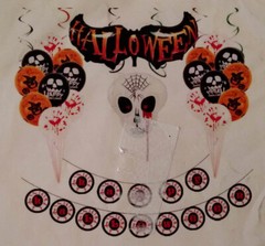 Halloween Foil & Latex Balloons Banner party Decor
