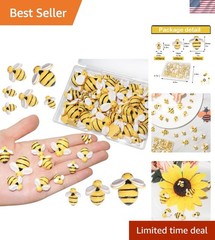 Vibrant 50 Pcs Bumble Bee Craft Set – Delightful Decor for Parties and Events