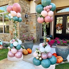 Balloon Column Stand Kit Set of 2, 7 Feet Height Adjustable Balloon Tower Pil…