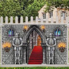 Medieval Banner Knight Castle Backdrop Castle Backdrop Medieval Party Decoration