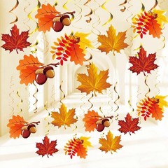Fall Leaves Hanging Swirls Maple Leaves Decorations for Home/Fall Party Decor…