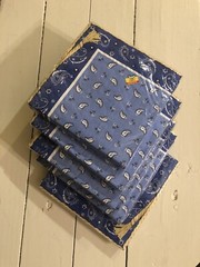 Cowboy,Western, Blue Bandana Party Decorations ( 15 Pieces ) New in Packages