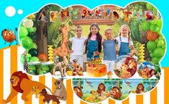 114 Pcs Disney The Lion King Birthday Decor Party Tableware Tablecloth Napkins