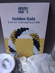 Black and Gold Balloons Arch Kit – New Other – Read – Fast Shipping