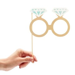Wedding Photo Booth Props 72pcs Floral Bridal Shower Party Kit with Sticks