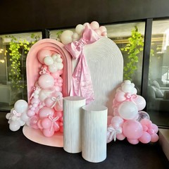 Pink Balloons, 60Pcs Pink and White Balloons,12in Light Pink Latex Balloons f…
