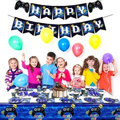 Video Game Party Supplies – Gamer Birthday Decoration Kit for Boys Including …