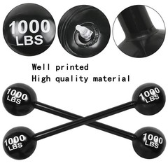 2 Pack Giant Inflatable Dumbbell Barbell Carnival Circus Decorations Props