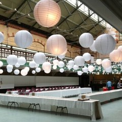30pcs White Round Paper Lantern Paper Lanterns Birthday Wedding Xmas Party Decor
