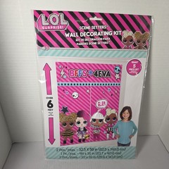 LOL SURPRISE BFFS 4 Eva Mural Scene Setter Wall Decorating Kit Birthday Party