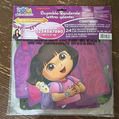 2012 Dora The Explorer Nickelodeon Jumbo Letter Banner Kit New