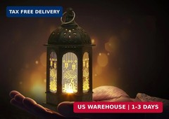 Hying 2 Pieces Ramadan Lanterns Decoration 5.2″ Height Retro Hanging Lamp Eid Mu