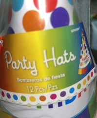 Rainbow Cone Party Hats Happy Birthday Kids Adults 12pcs NEW