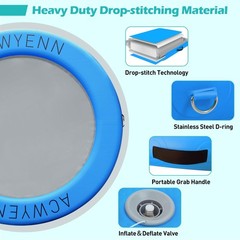 ACWYENN 6/8/10/12FT Inflatable Water Hammock Lake Floats for Adults Round Flo…