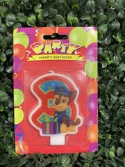 NEW Paw Patrol Birthday Cake Candle 3 YO Kids Party Decorations – Fast Shipping!