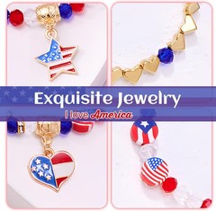 Durable Red, White, and Blue Patriotic Bracelets for Boys and Girls – Unisex