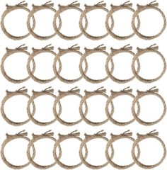 24pc Western Rope Party Decor Hemp Jute Twine for Cowboy Horse Rodeo Centerpiece