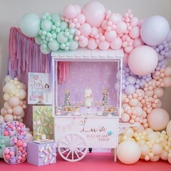 Balloons 50 pcs 5 Inch Small Mini Rainbow Color Latex Spring 5 inch Pastel