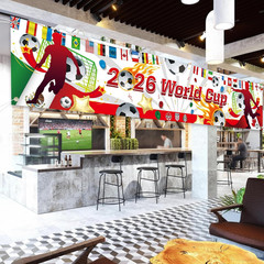 World Cup Banner for 2026 International Flags Decorations around the World Cup B